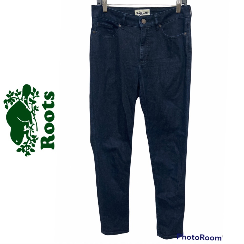 Roots Dark Wash High Waist Jeans